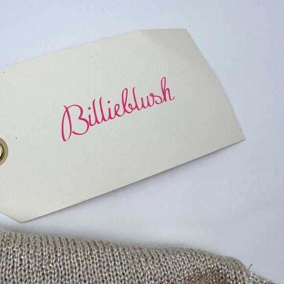 NWT Billieblush Gold Knit Cardigan Sweater - Picture 5 of 6